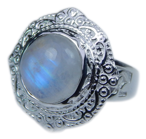 SKU 21649 - a Moonstone Rings Jewelry Design image