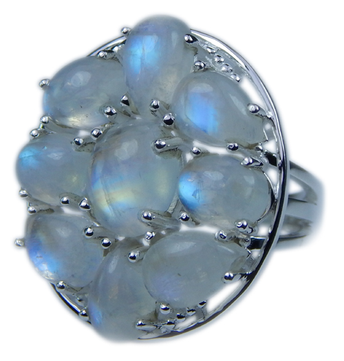 SKU 21657 - a Moonstone Rings Jewelry Design image
