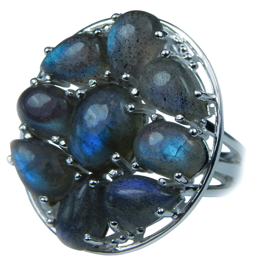 SKU 21667 - a Labradorite Rings Jewelry Design image