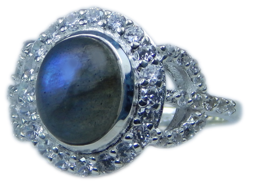 SKU 21687 - a Labradorite Rings Jewelry Design image