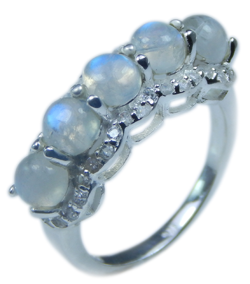 SKU 21703 - a Moonstone Rings Jewelry Design image