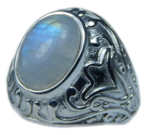 SKU 21707 - a Moonstone Rings Jewelry Design image