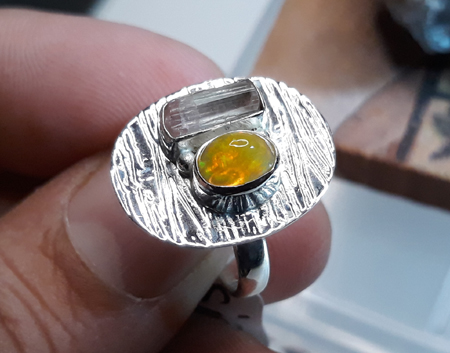 SKU 22150 - a Opal rings Jewelry Design image