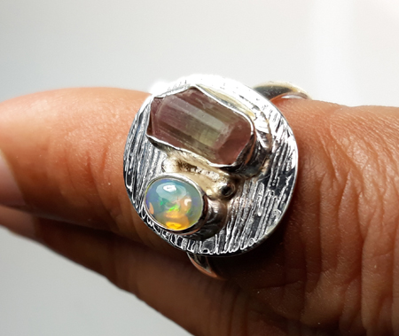 SKU 22154 - a Opal rings Jewelry Design image
