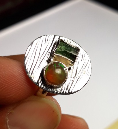 SKU 22156 - a Opal rings Jewelry Design image