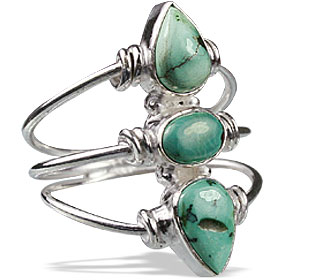 SKU 3001 - a Turquoise Rings Jewelry Design image