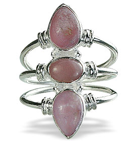 SKU 3004 - a Pink Opal Rings Jewelry Design image