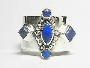 SKU 3078 - a Lapis Lazuli Rings Jewelry Design image