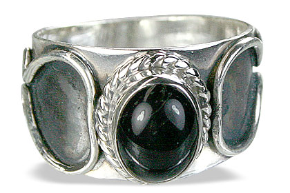 SKU 5061 - a Onyx Rings Jewelry Design image
