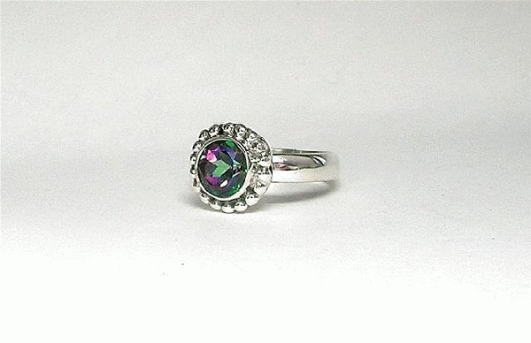 SKU 5401 - a mystic quartz Rings Jewelry Design image