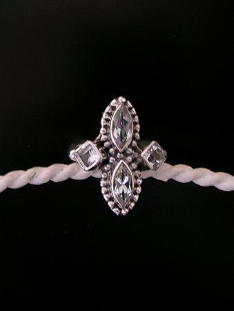 SKU 5403 - a White topaz Rings Jewelry Design image
