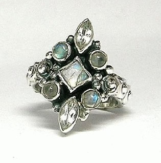 SKU 5407 - a White topaz Rings Jewelry Design image
