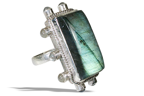 SKU 5977 - a Labradorite rings Jewelry Design image