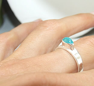 SKU 6824 - a Turquoise rings Jewelry Design image