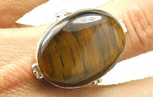 SKU 7213 - a Tiger eye rings Jewelry Design image