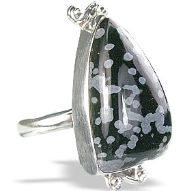 SKU 7232 - a Obsidian rings Jewelry Design image
