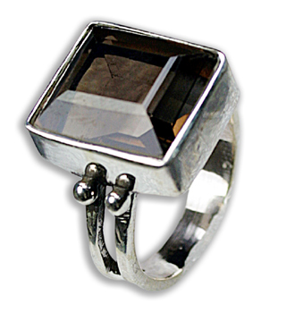 SKU 8151 - a Smoky Quartz rings Jewelry Design image