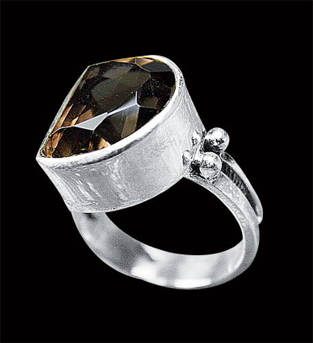 SKU 8153 - a Smoky Quartz rings Jewelry Design image