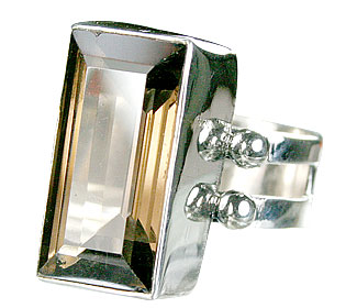 SKU 8155 - a Smoky Quartz rings Jewelry Design image