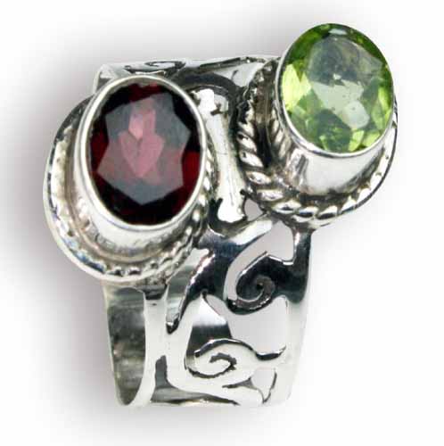 SKU 8157 - a Garnet rings Jewelry Design image