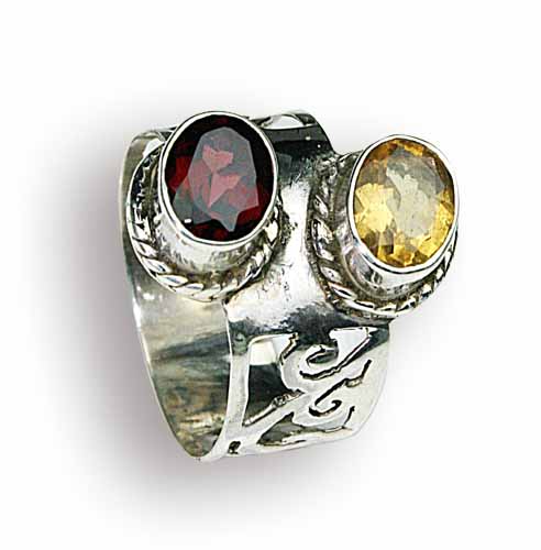 SKU 8165 - a Garnet rings Jewelry Design image