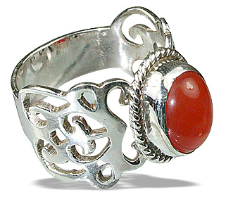 SKU 8168 - a Carnelian rings Jewelry Design image