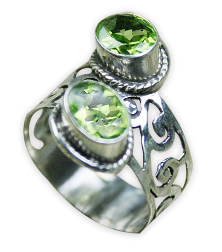 SKU 8281 - a Peridot rings Jewelry Design image