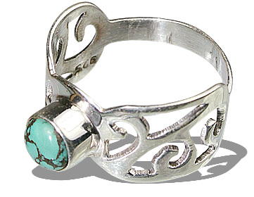 SKU 8287 - a Turquoise rings Jewelry Design image