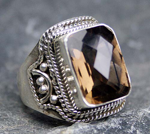 SKU 8301 - a Smoky Quartz rings Jewelry Design image