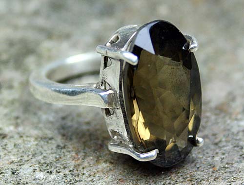 SKU 8304 - a Smoky Quartz rings Jewelry Design image