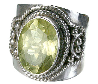 SKU 8314 - a Lemon Quartz rings Jewelry Design image