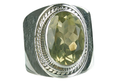 SKU 8316 - a Lemon Quartz rings Jewelry Design image