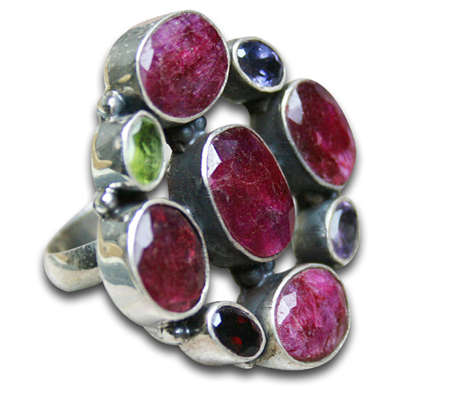 SKU 8326 - a Multi-stone rings Jewelry Design image