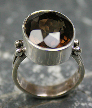 SKU 8329 - a Smoky Quartz rings Jewelry Design image