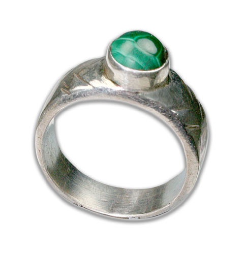 SKU 8689 - a Malachite rings Jewelry Design image