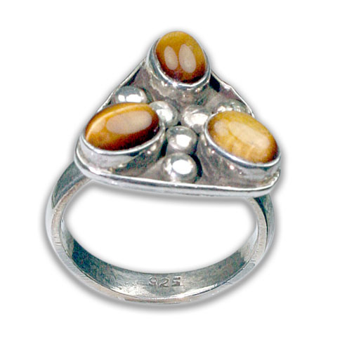 SKU 8694 - a Tiger eye rings Jewelry Design image