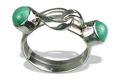 SKU 8703 - a Malachite rings Jewelry Design image