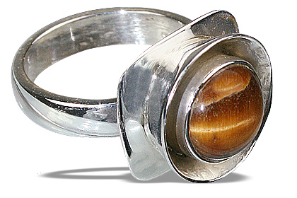 SKU 8706 - a Tiger eye rings Jewelry Design image