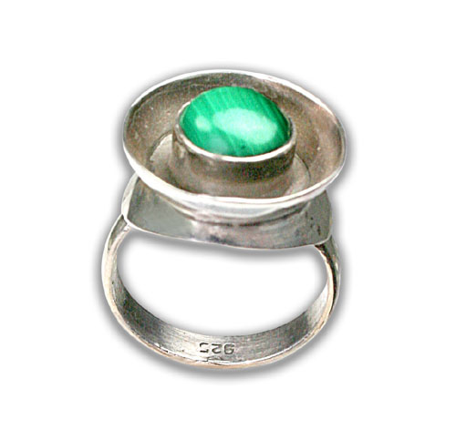 SKU 8711 - a Malachite rings Jewelry Design image