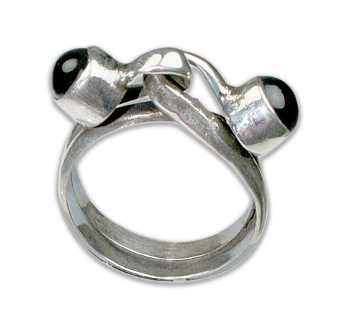 SKU 8718 - a Onyx rings Jewelry Design image