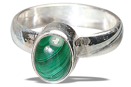 SKU 8719 - a Malachite rings Jewelry Design image