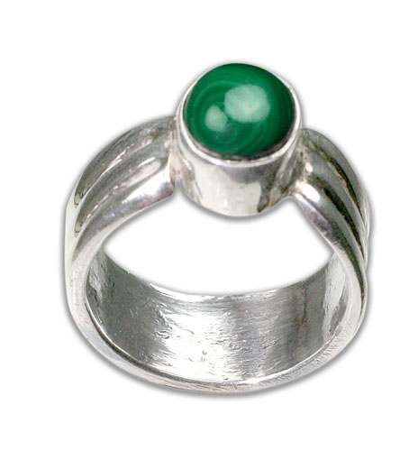 SKU 8723 - a Malachite rings Jewelry Design image