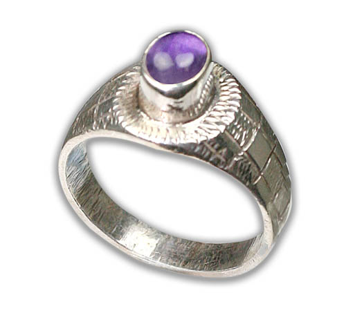 SKU 8736 - a Amethyst rings Jewelry Design image