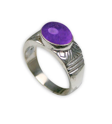 SKU 8738 - a Amethyst rings Jewelry Design image