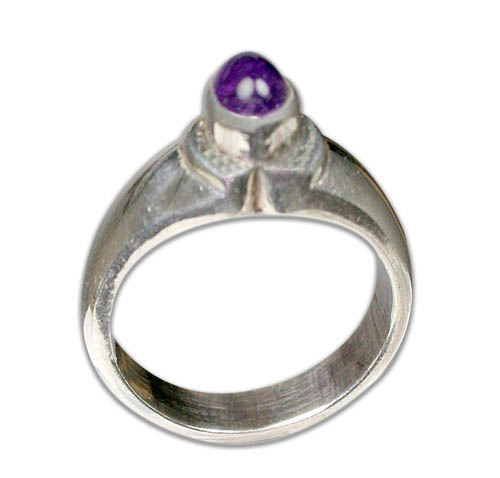 SKU 8739 - a Amethyst rings Jewelry Design image