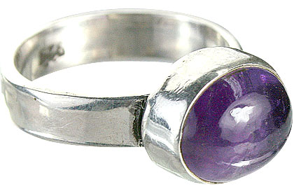 SKU 8742 - a Amethyst rings Jewelry Design image