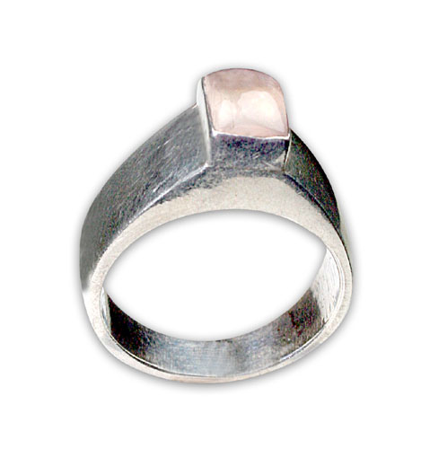 SKU 8778 - a Rose quartz rings Jewelry Design image