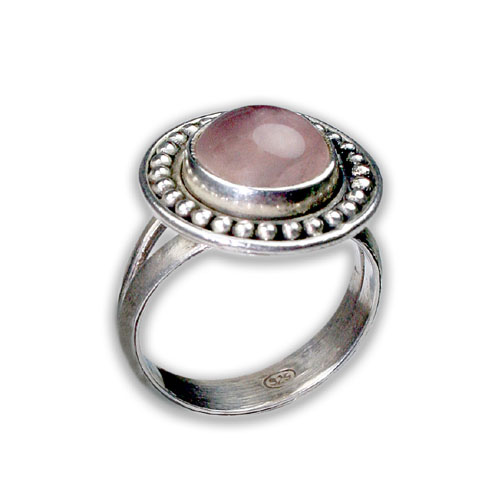 SKU 8780 - a Rose quartz rings Jewelry Design image