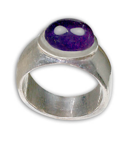 SKU 8792 - a Amethyst rings Jewelry Design image