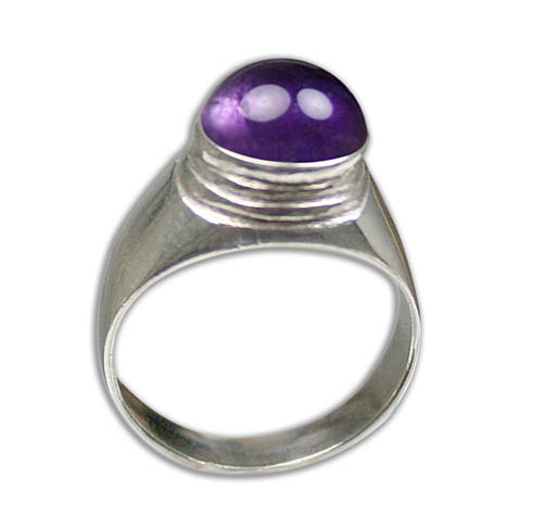 SKU 8796 - a Amethyst rings Jewelry Design image
